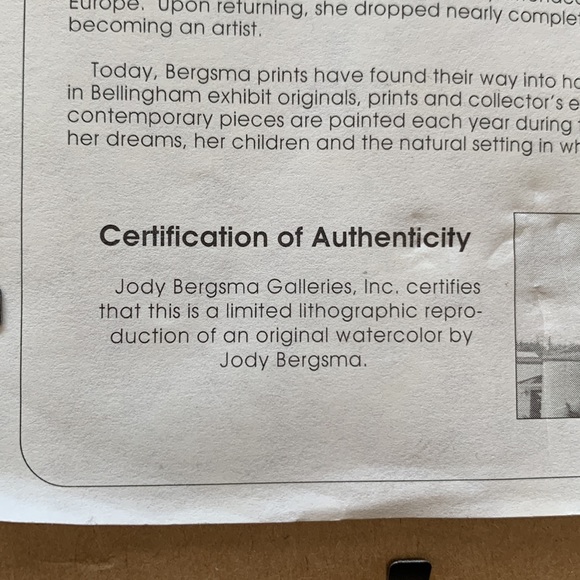 Jody Bergsma THE PROMISE print numbered - Picture 5 of 8